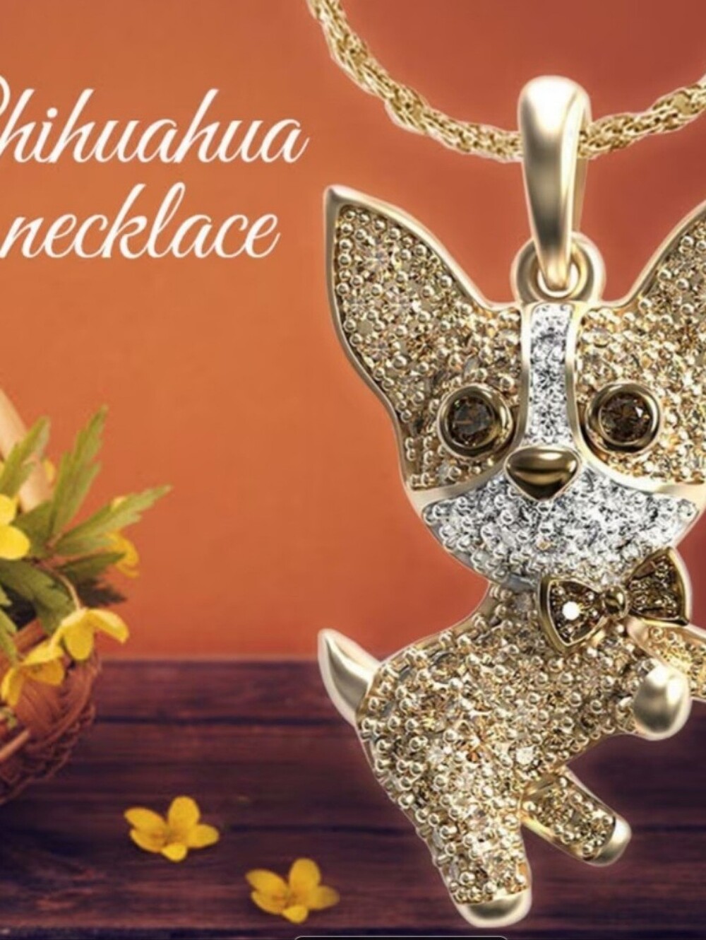 Tiny Chihuahua Neckl.New